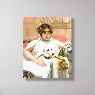 Kleopatras Whippet (berühmte Kunstadaption) Leinwanddruck