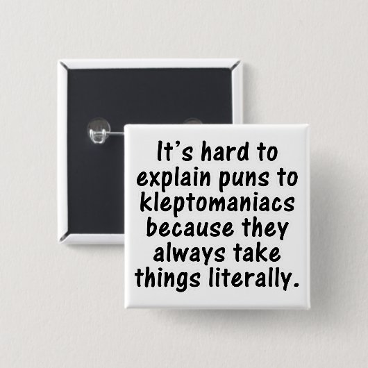 Kleptomanewortspiel Button (Vorne & Hinten)