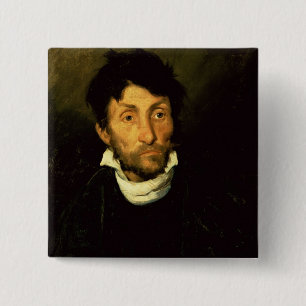 Kleptomania: Porträt eines Kleptomanen Button