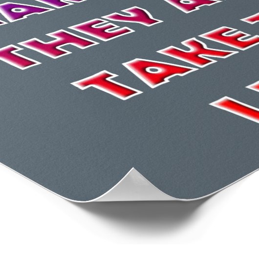 Kleptomaniac Puns Funny Puster-Zeichen Poster (Ecke)