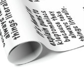 Kleptomanischer Pub Geschenkpapier (Rolleneckpunkt)