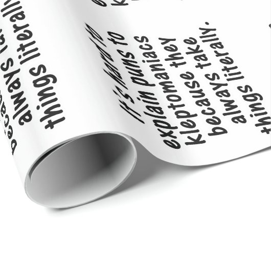 Kleptomanischer Pub Geschenkpapier (Rolleneckpunkt)