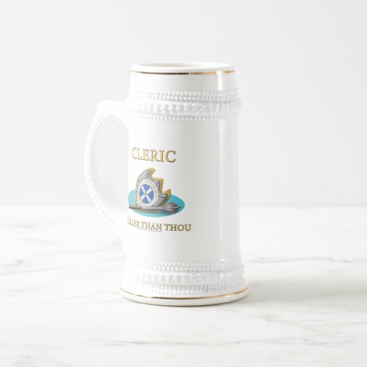 Kleriker: Heiliger als Tausend Bierglas (Vorderseite Links)