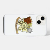 Kleriker-Würfel-Design iPhone Hülle (Rückseite (Horizontal))