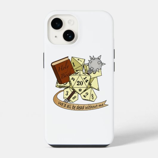 Kleriker-Würfel-Design iPhone Hülle (Rückseite)