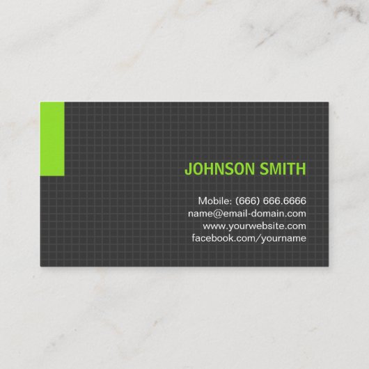 Klerus / Priester - Grüne Mehrzweck-Ziele Visitenkarte (Rückseite)