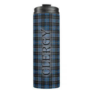 Klerus-Tartan mit dem Nachnamen Thermosbecher