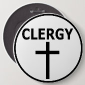 Klerus versinnbildlichen für Pastoren, Reverends Button (Vorne & Hinten)