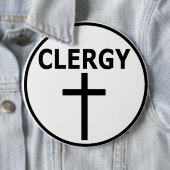 Klerus versinnbildlichen für Pastoren, Reverends Button (Beispiel)