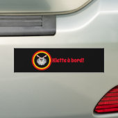 Klette à bord - Belgische Folklore Autoaufkleber (Auf Auto)