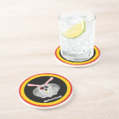 Klette à bord - Belgische Folklore Getränkeuntersetzer (Seite)