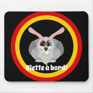 Klette à bord - Belgische Folklore Mousepad