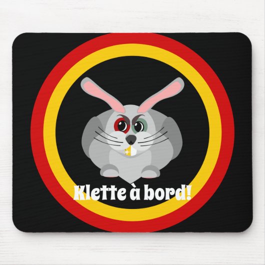Klette à bord - Belgische Folklore Mousepad (Vorne)