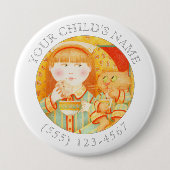 KLETTENSCHNACK-Child-ID-Taste - Weiß Button (Vorderseite)