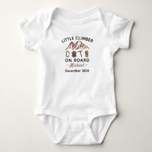 Kletter-Baby-Shower Kleiner Kletterer an Bord Klet Baby Strampler