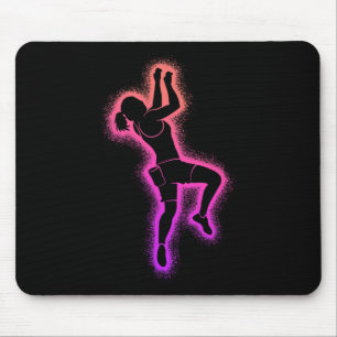 Kletter Bouldering Mädchen Frauen Felsenkletterer Mousepad