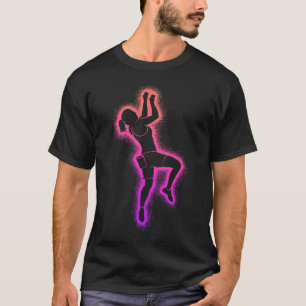 Kletter Bouldering Mädchen Frauen Felsenkletterer T-Shirt