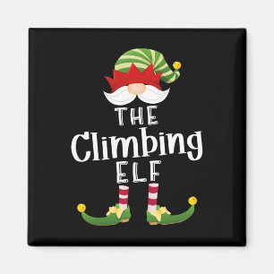 Kletter-Elfen-Gruppe Weihnachten Lustige Pyjama-Pa Magnet