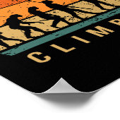 Kletter-Evolution - Bouldering Kletterbergbesteigu Poster (Ecke)