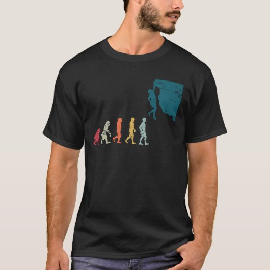 Kletter-Evolution-Sportmädchen T-Shirt (Vorderseite)