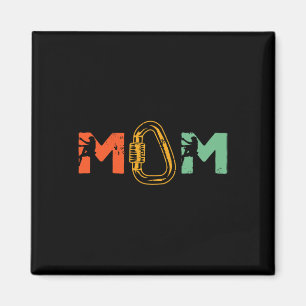 Kletter-Mama Kletterin Sichern Bouldering Magnet