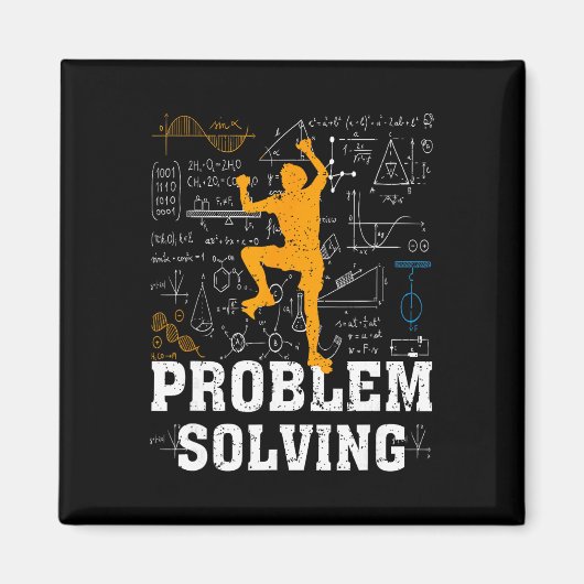 Kletter-Mathematikliebhaber Problemlösender Mathem Magnet (Vorne)