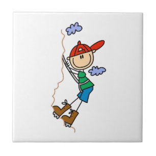 Kletter-Stickfigur Fliese