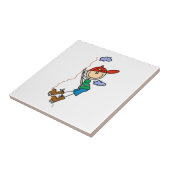 Kletter-Stickfigur Fliese (Seite)