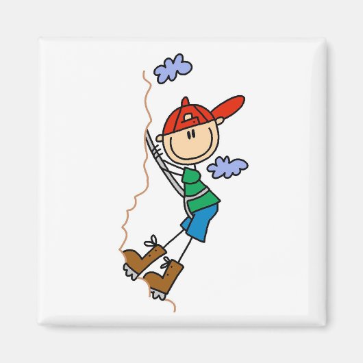 Kletter-Stickfigur Magnet (Vorne)