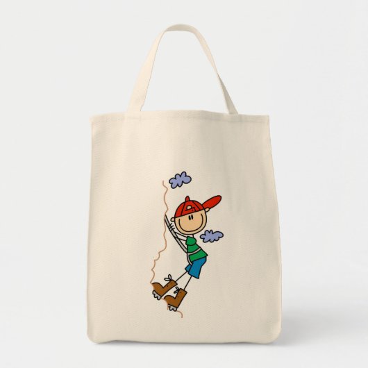 Kletter-Stickfigur Tragetasche (Vorne)