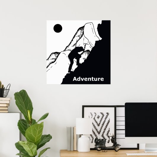 Kletterabenteuer Poster (Heimbüro)