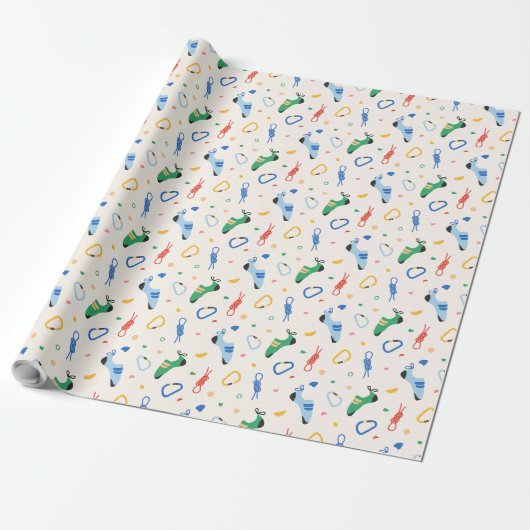 Kletterausrüstung - Hell Geschenkpapier (Ungerollt)