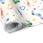 Kletterausrüstung - Hell Geschenkpapier (Rolleneckpunkt)