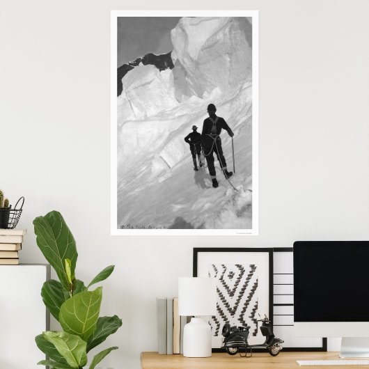 Kletterberg McKinley Alaska 1906 Poster (Heimbüro)