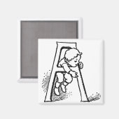Kletterbrief 'A' - Magnet (Vorderseite/Rückseite)