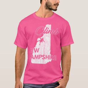 Klettere New Hampshire Felsenklettern Kletterer Wa T-Shirt