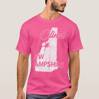 Klettere New Hampshire Felsenklettern Kletterer Wa T-Shirt