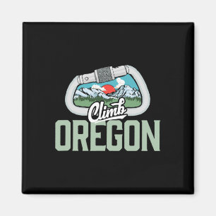 Klettere Oregon - Retro Klettergestein Vintage Kar Magnet