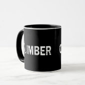 Kletterer beim Klettern Tasse (Vorderseite Links)