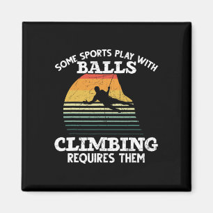 Kletterer Einige Sportarten Spielen Mit Kletter-Re Magnet