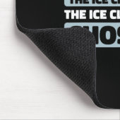 Kletterer erklimmt - Eisklettern Mousepad (Ecke)