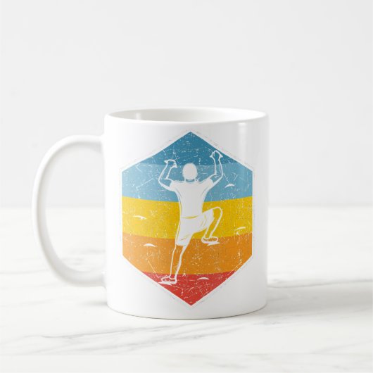 Kletterer Hobby Sport Boulderwand Klettern Kaffeetasse (Links)