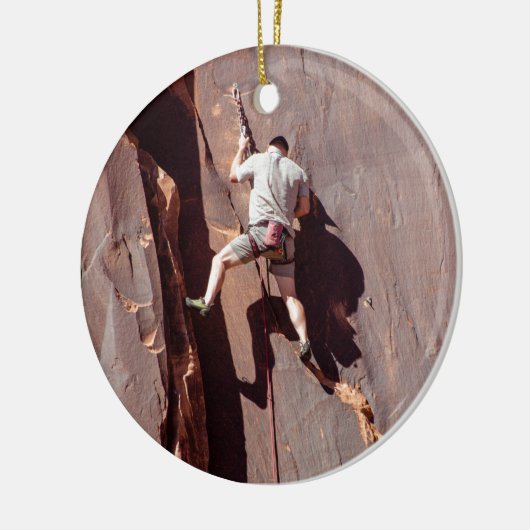 Kletterer Keramik Ornament (Links)