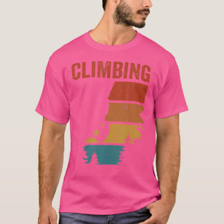 Kletterer Kletternd Kletterer Felsenklettern T-Shirt