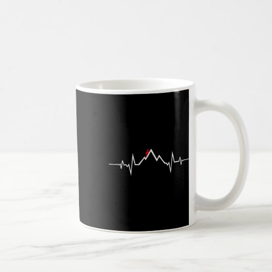 Kletterer klettert Herzschlag Kaffeetasse (Rechts)