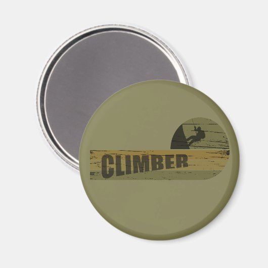 Kletterer Magnet (Vorderseite/Rückseite)