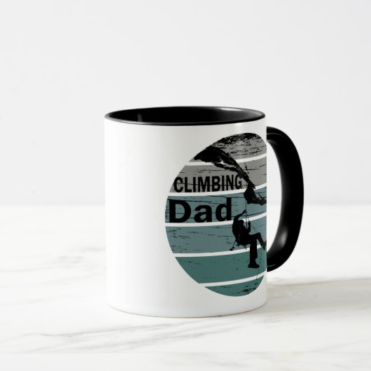 Kletterer Papa Vintag Tasse (VorderseiteRechts)