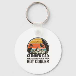 Kletterer Papa Vintage Sonnenuntergang Lustiges T- Schlüsselanhänger