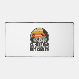 Kletterer Papa Vintage Sonnenuntergang Lustiges T- Schreibtischunterlage