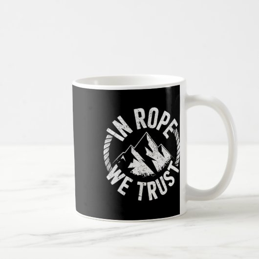 Kletterer Seil Bergsteigerausrüstung Bergsteiger Kaffeetasse (Rechts)